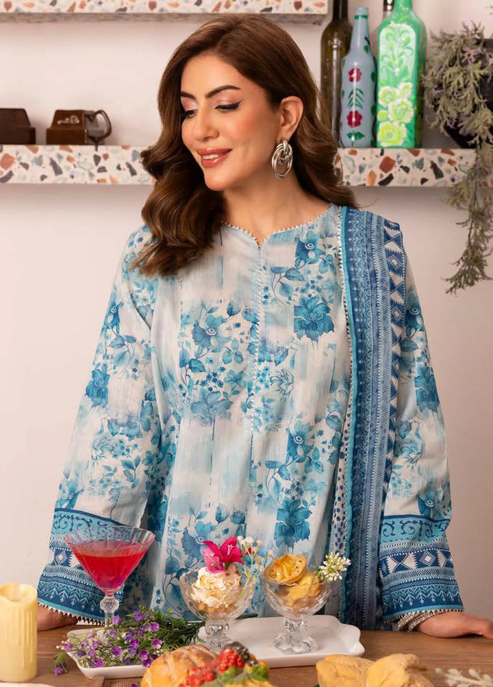 Gul Ahmed Printed Lawn Suits Unstitched 3 Piece GA24SU BM 42024 - Summer Collection