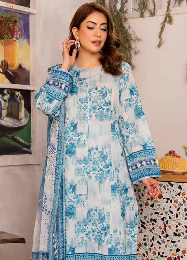 Gul Ahmed Printed Lawn Suits Unstitched 3 Piece GA24SU BM 42024 - Summer Collection
