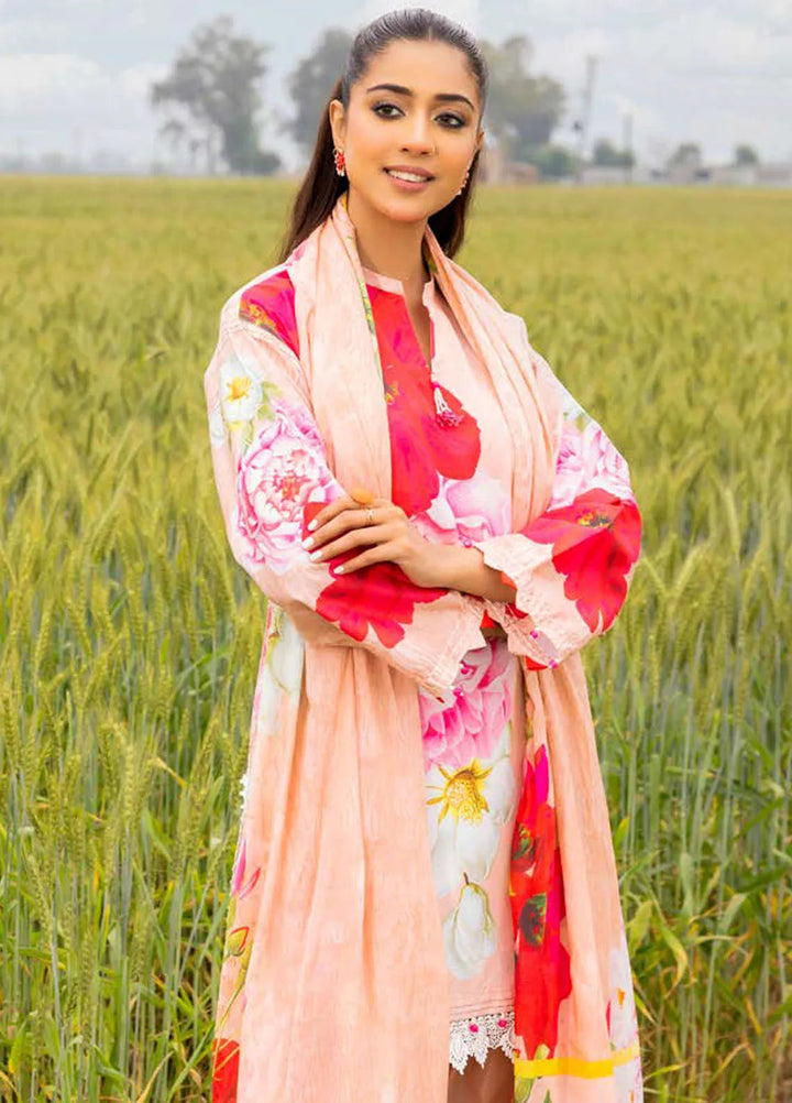 Gul Ahmed Printed Lawn Suits Unstitched 3 Piece GA24SU CL 42046 B - Summer Collection