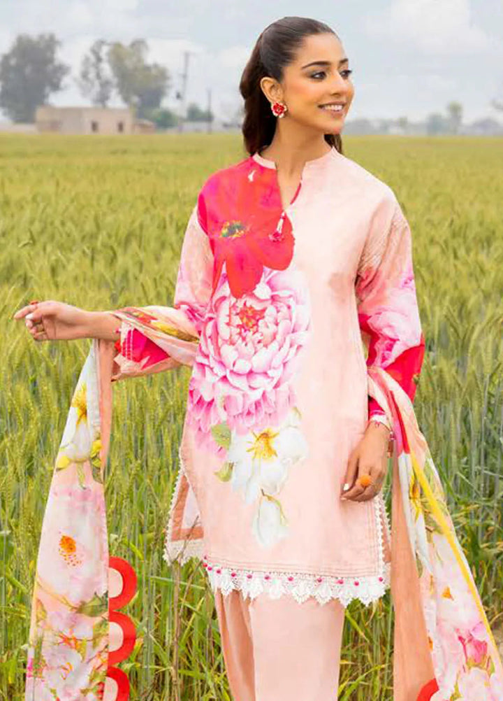 Gul Ahmed Printed Lawn Suits Unstitched 3 Piece GA24SU CL 42046 B - Summer Collection