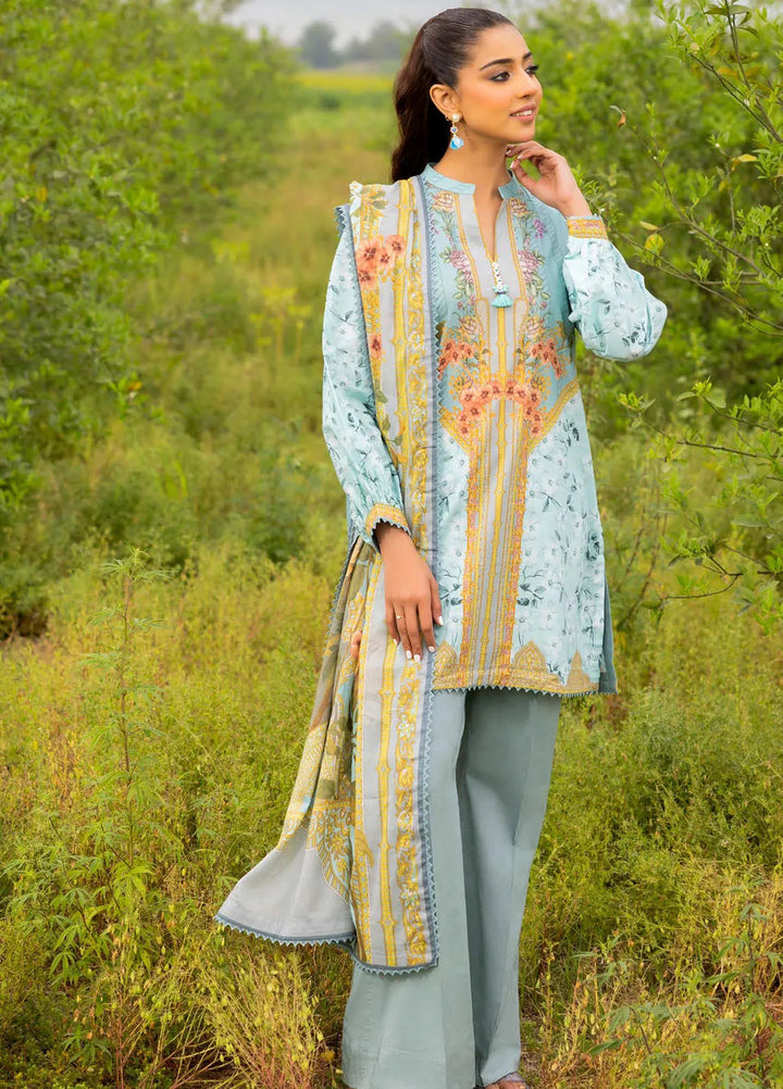 Gul Ahmed Printed Lawn Suits Unstitched 3 Piece GA24SU CL 42049 B - Summer Collection