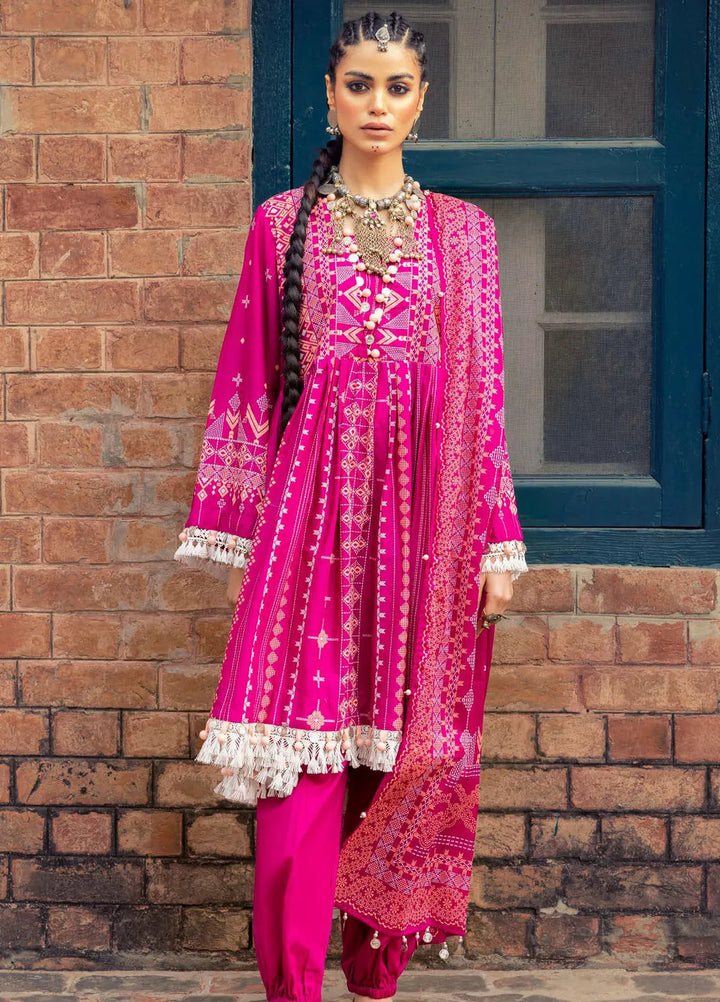 Gul Ahmed Printed Lawn Suits Unstitched 3 Piece GA24SU CL 42142 - Summer Collection