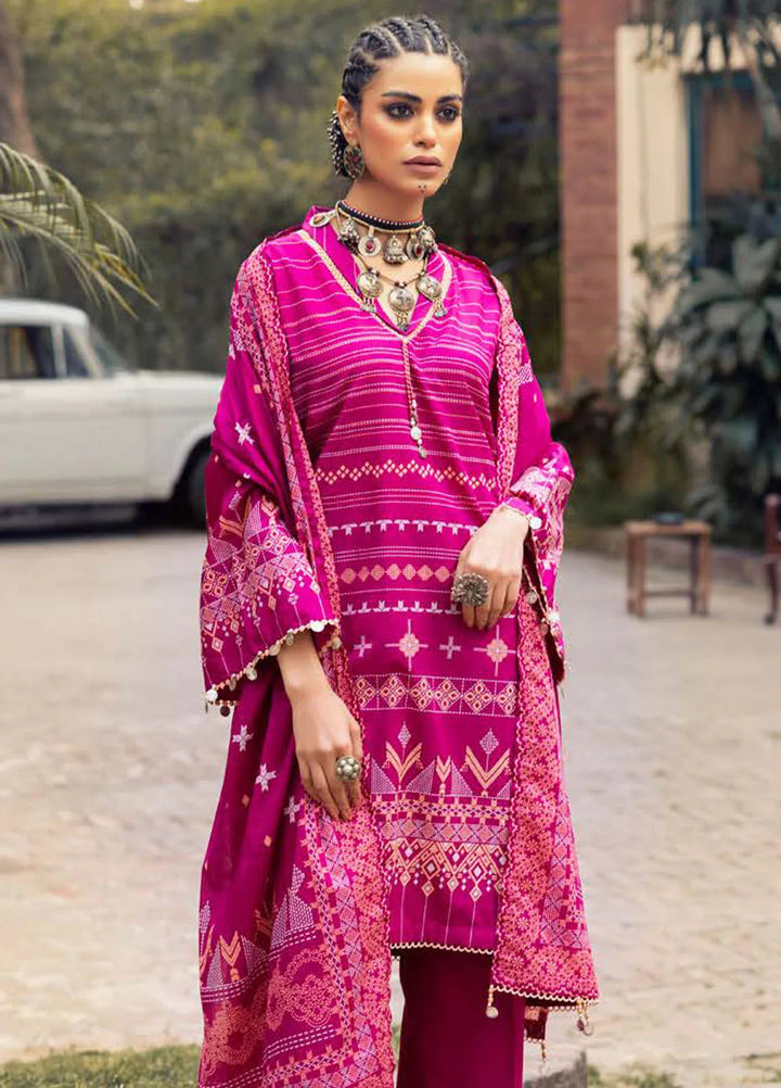 Gul Ahmed Printed Lawn Suits Unstitched 3 Piece GA24SU CL 42142 - Summer Collection