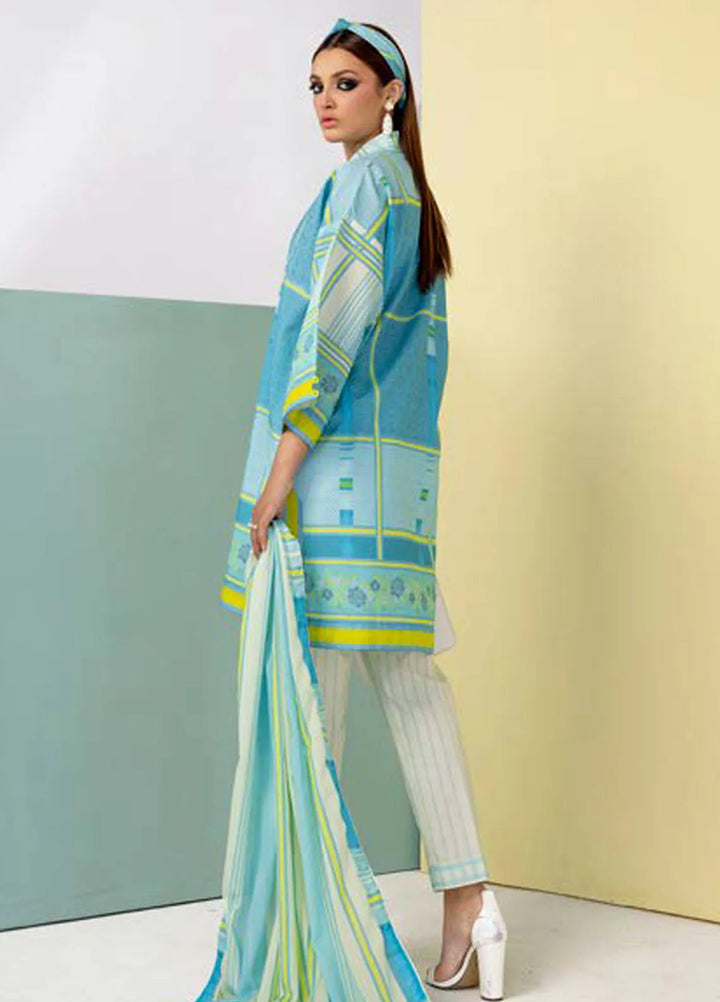 Gul Ahmed Printed Lawn Suits Unstitched 3 Piece GA24SU CL 42145 - Summer Collection