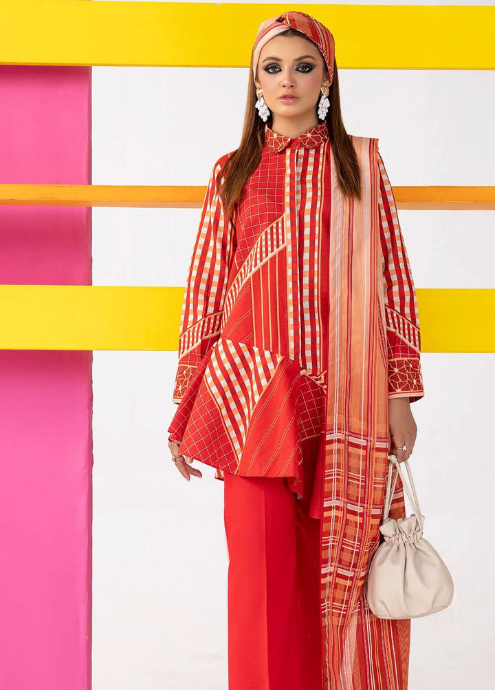 Gul Ahmed Printed Lawn Suits Unstitched 3 Piece GA24SU CL 42147 - Summer Collection