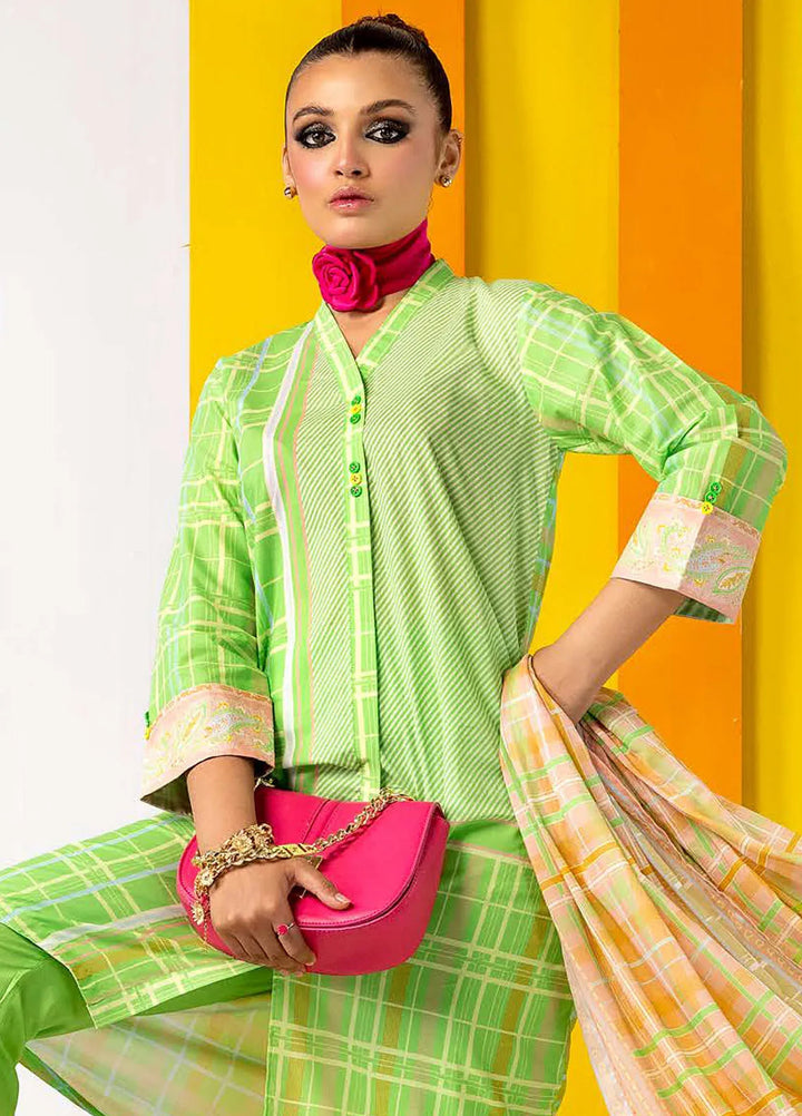 Gul Ahmed Printed Lawn Suits Unstitched 3 Piece GA24SU CL 42148 - Summer Collection