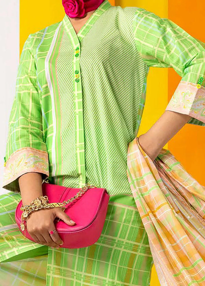 Gul Ahmed Printed Lawn Suits Unstitched 3 Piece GA24SU CL 42148 - Summer Collection