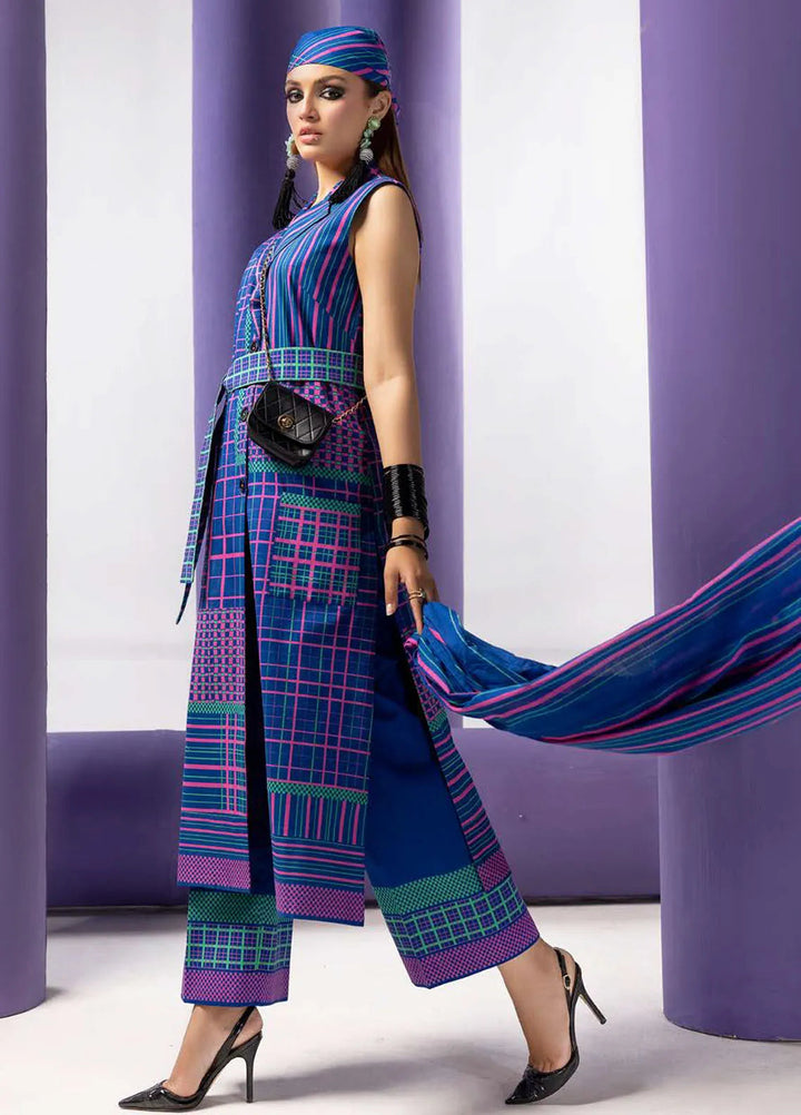 Gul Ahmed Printed Lawn Suits Unstitched 3 Piece GA24SU CL 42150 - Summer Collection