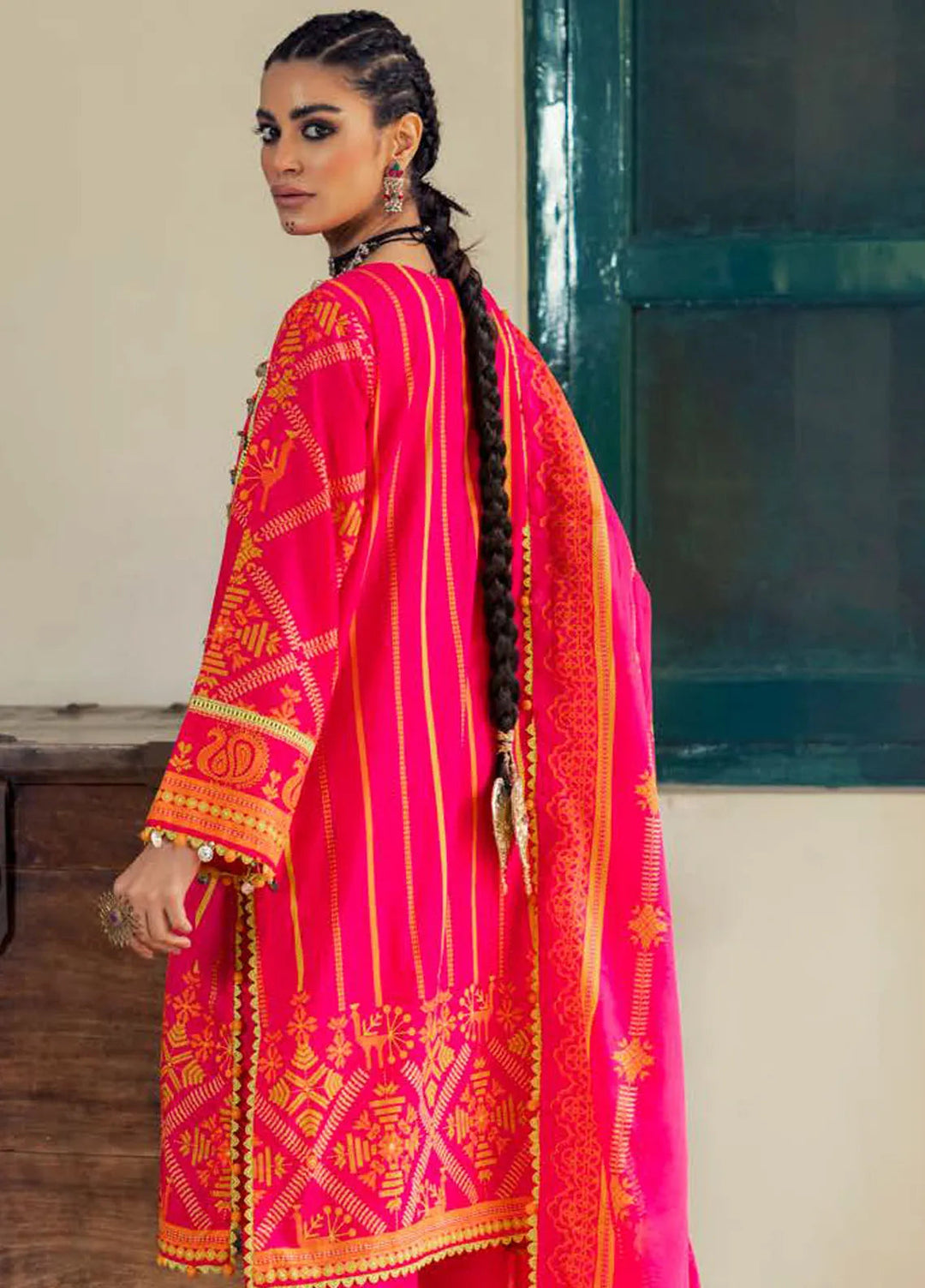 Gul Ahmed Printed Lawn Suits Unstitched 3 Piece GA24SU CL 42203 - Summer Collection