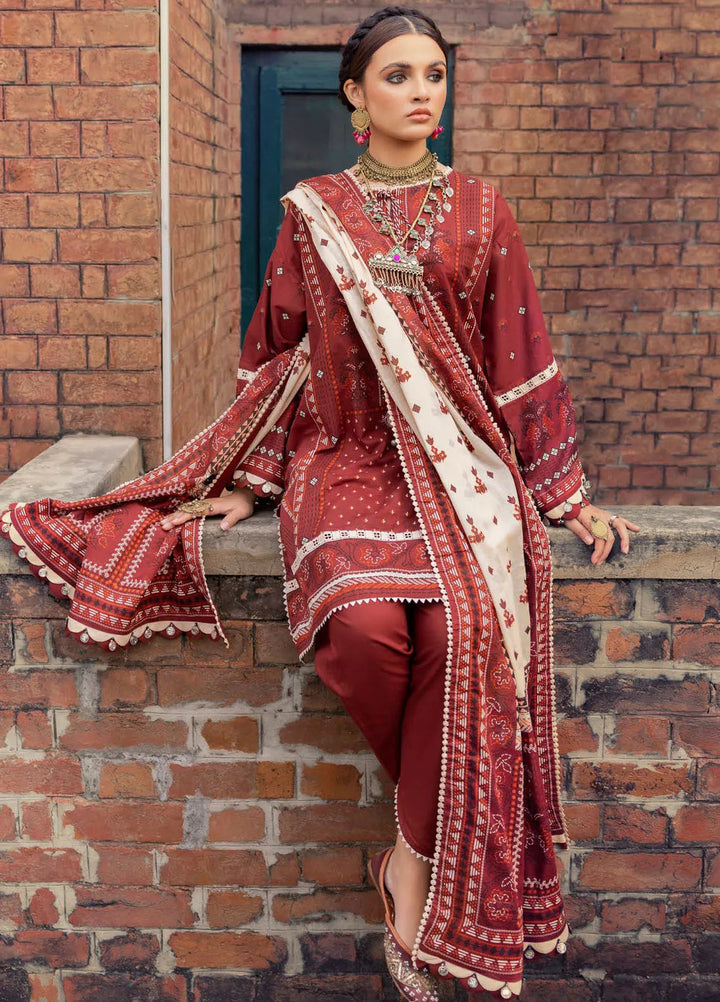 Gul Ahmed Printed Lawn Suits Unstitched 3 Piece GA24SU CL 42206 - Summer Collection