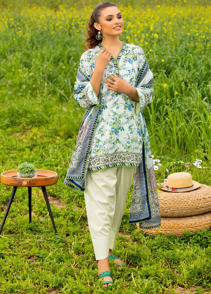 Gul Ahmed Printed Lawn Suits Unstitched 3 Piece GA24SU CL 42217 - Summer Collection