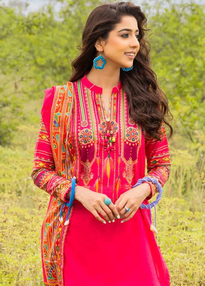 Gul Ahmed Printed Lawn Suits Unstitched 3 Piece GA24SU CL 42221 - Summer Collection