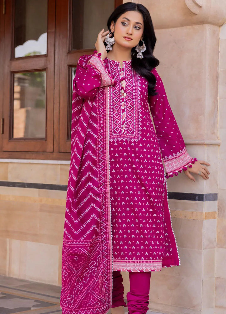 Gul Ahmed Printed Lawn Suits Unstitched 3 Piece GA24SU CL 42241 B - Summer Collection