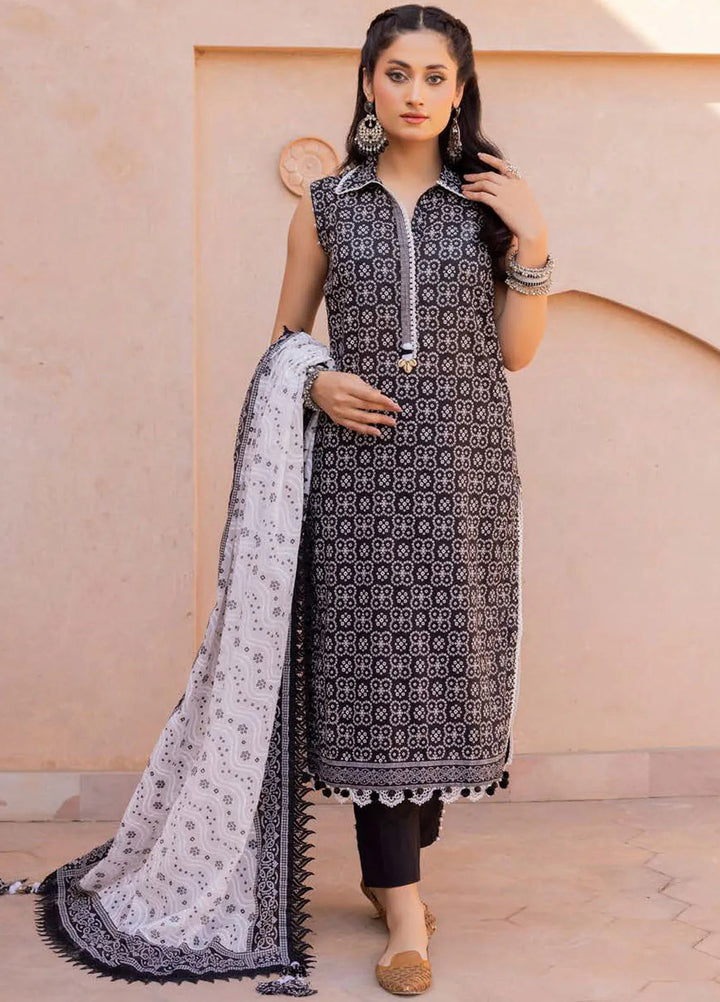 Gul Ahmed Printed Lawn Suits Unstitched 3 Piece GA24SU CL 42242 A - Summer Collection