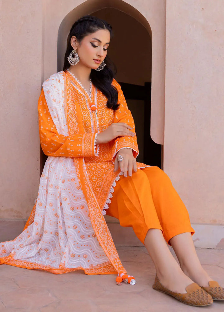 Gul Ahmed Printed Lawn Suits Unstitched 3 Piece GA24SU CL 42242 B - Summer Collection