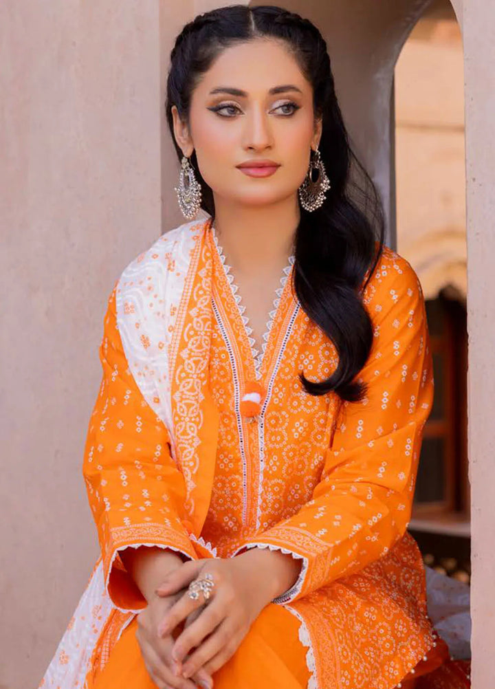 Gul Ahmed Printed Lawn Suits Unstitched 3 Piece GA24SU CL 42242 B - Summer Collection