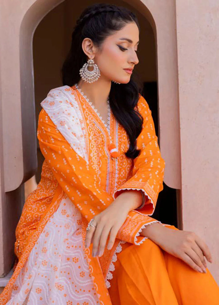 Gul Ahmed Printed Lawn Suits Unstitched 3 Piece GA24SU CL 42242 B - Summer Collection