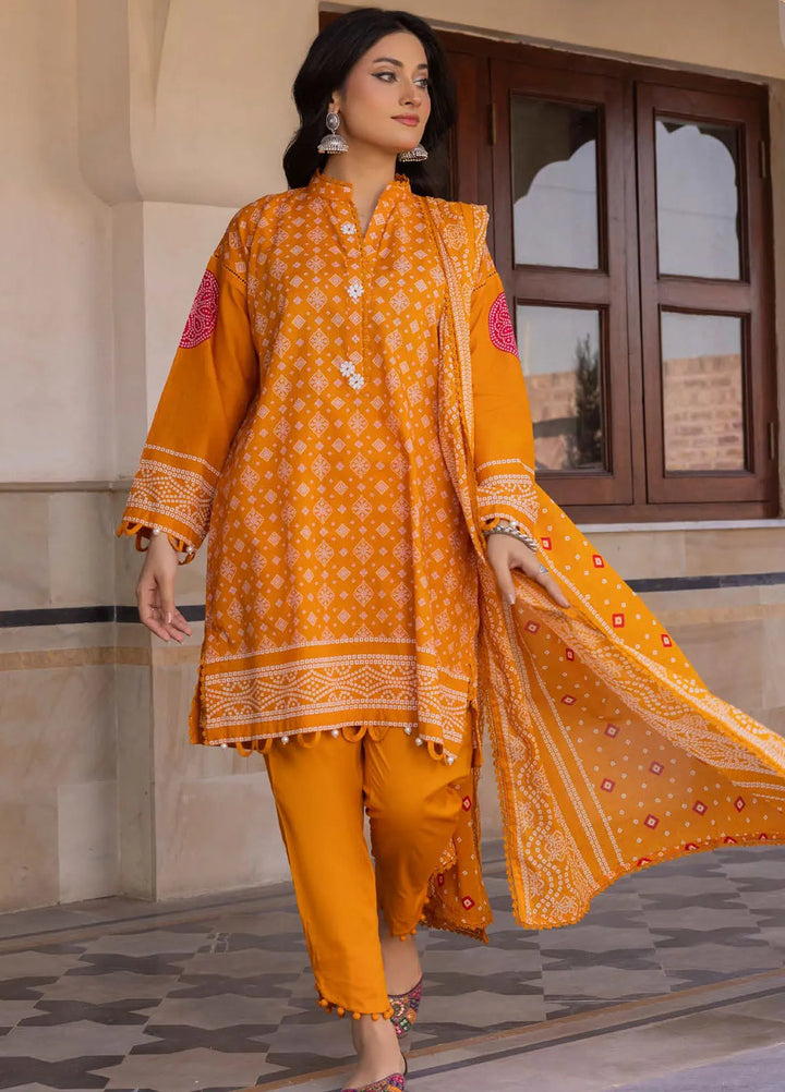 Gul Ahmed Printed Lawn Suits Unstitched 3 Piece GA24SU CL 42286 B - Summer Collection