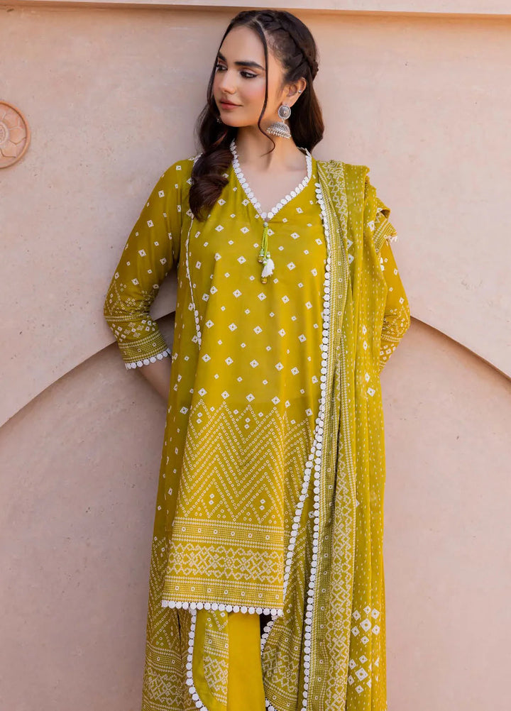 Gul Ahmed Printed Lawn Suits Unstitched 3 Piece GA24SU CL 42287 A - Summer Collection