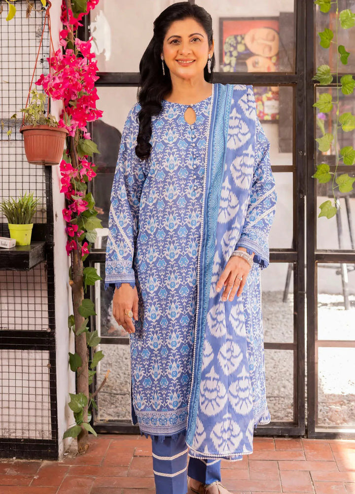 Gul Ahmed Printed Lawn Suits Unstitched 3 Piece GA24SU CL 42294 A - Summer Collection