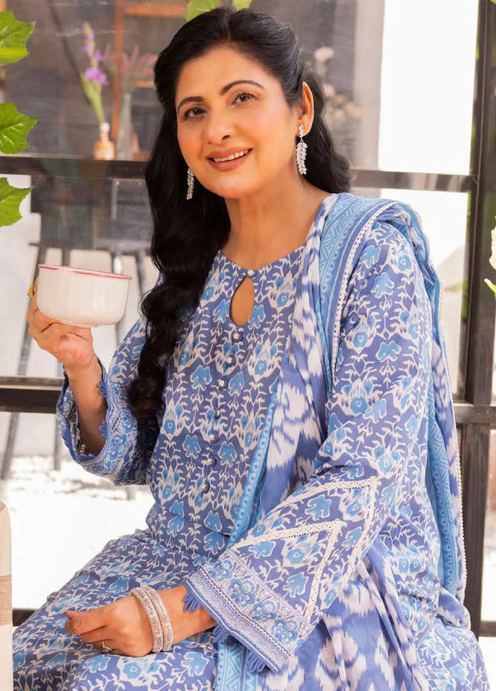 Gul Ahmed Printed Lawn Suits Unstitched 3 Piece GA24SU CL 42294 A - Summer Collection