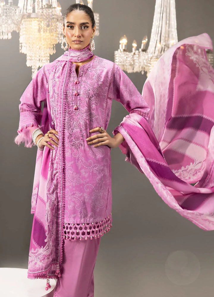 Gul Ahmed Printed Lawn Suits Unstitched 3 Piece GA24SU DN 42033 - Summer Collection