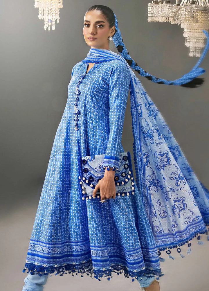 Gul Ahmed Printed Lawn Suits Unstitched 3 Piece GA24SU DN 42034 - Summer Collection