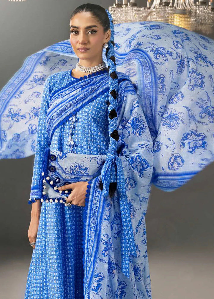 Gul Ahmed Printed Lawn Suits Unstitched 3 Piece GA24SU DN 42034 - Summer Collection