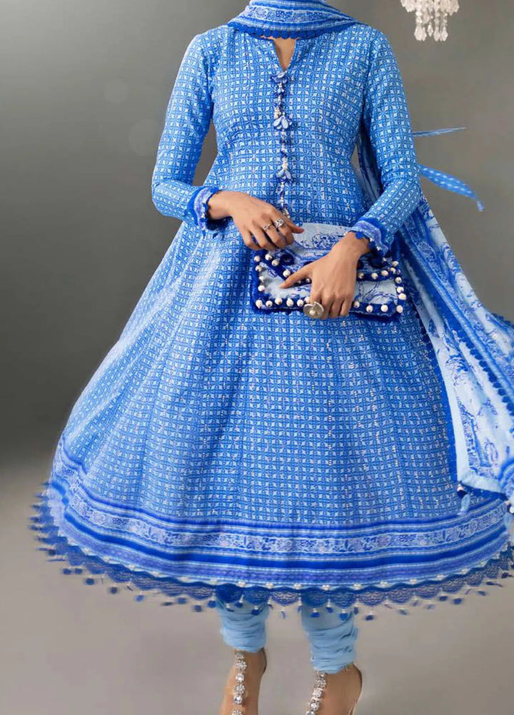 Gul Ahmed Printed Lawn Suits Unstitched 3 Piece GA24SU DN 42034 - Summer Collection