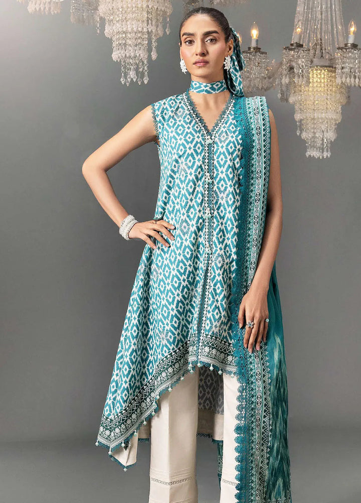Gul Ahmed Printed Lawn Suits Unstitched 3 Piece GA24SU DN 42036 - Summer Collection