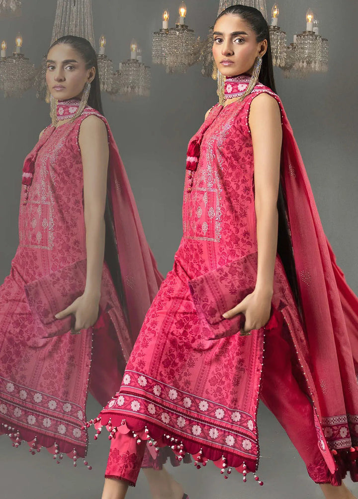 Gul Ahmed Printed Lawn Suits Unstitched 3 Piece GA24SU DN 42037 - Summer Collection