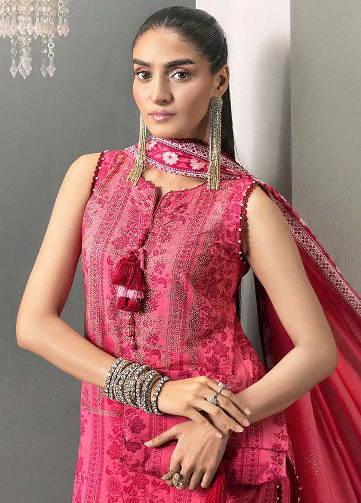 Gul Ahmed Printed Lawn Suits Unstitched 3 Piece GA24SU DN 42037 - Summer Collection