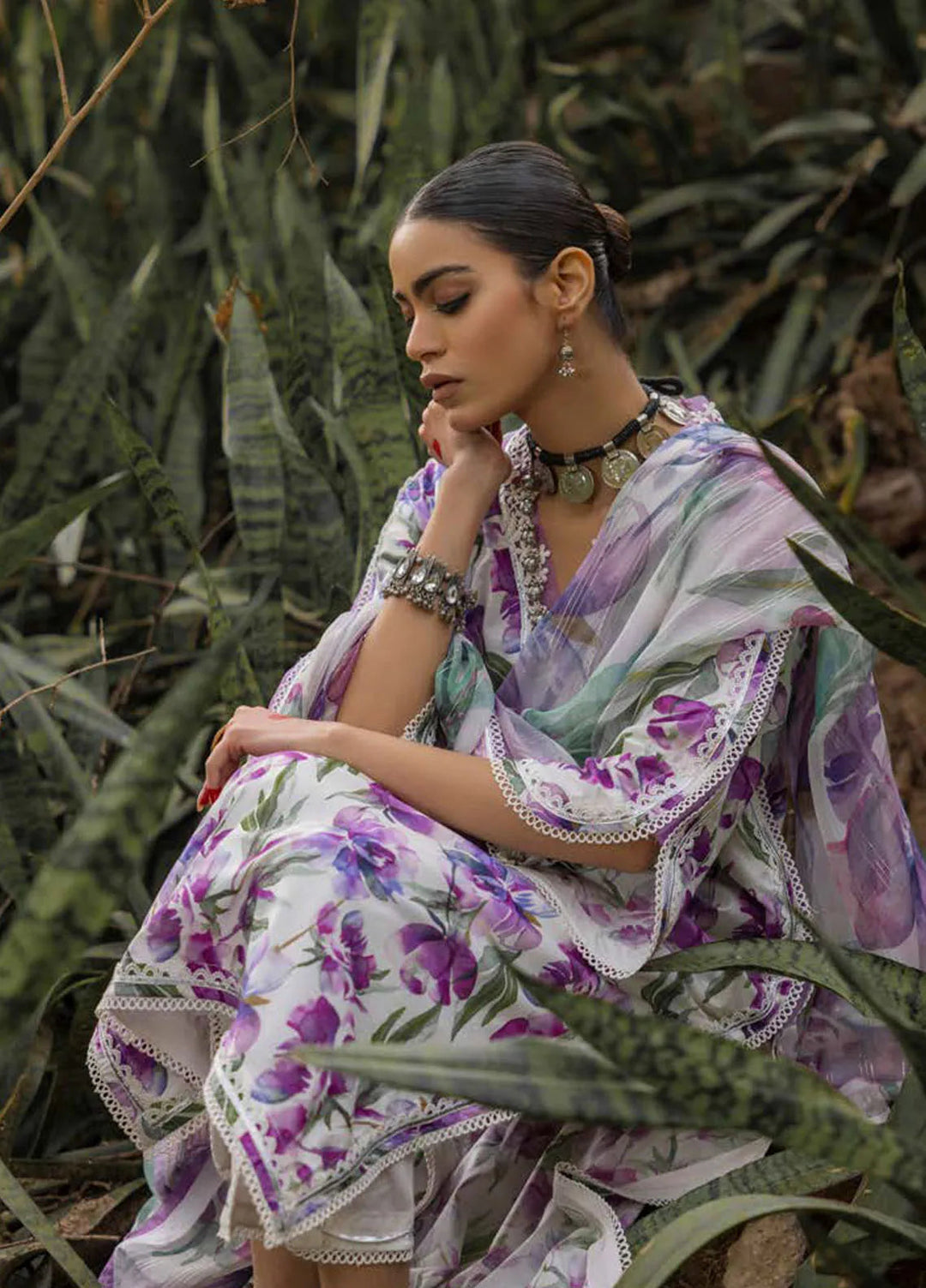 Gul Ahmed Printed Lawn Suits Unstitched 3 Piece GA24SU SP 42009 - Summer Collection