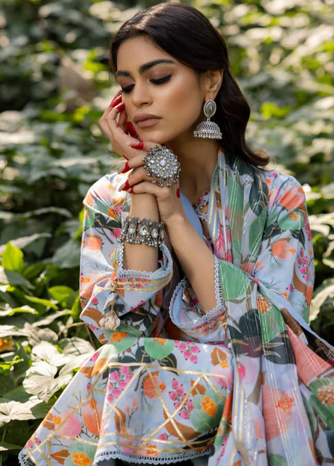 Gul Ahmed Printed Lawn Suits Unstitched 3 Piece GA24SU SP 42011 - Summer Collection