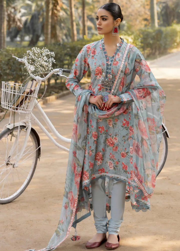 Gul Ahmed Printed Lawn Suits Unstitched 3 Piece GA24SU SP 42012 - Summer Collection