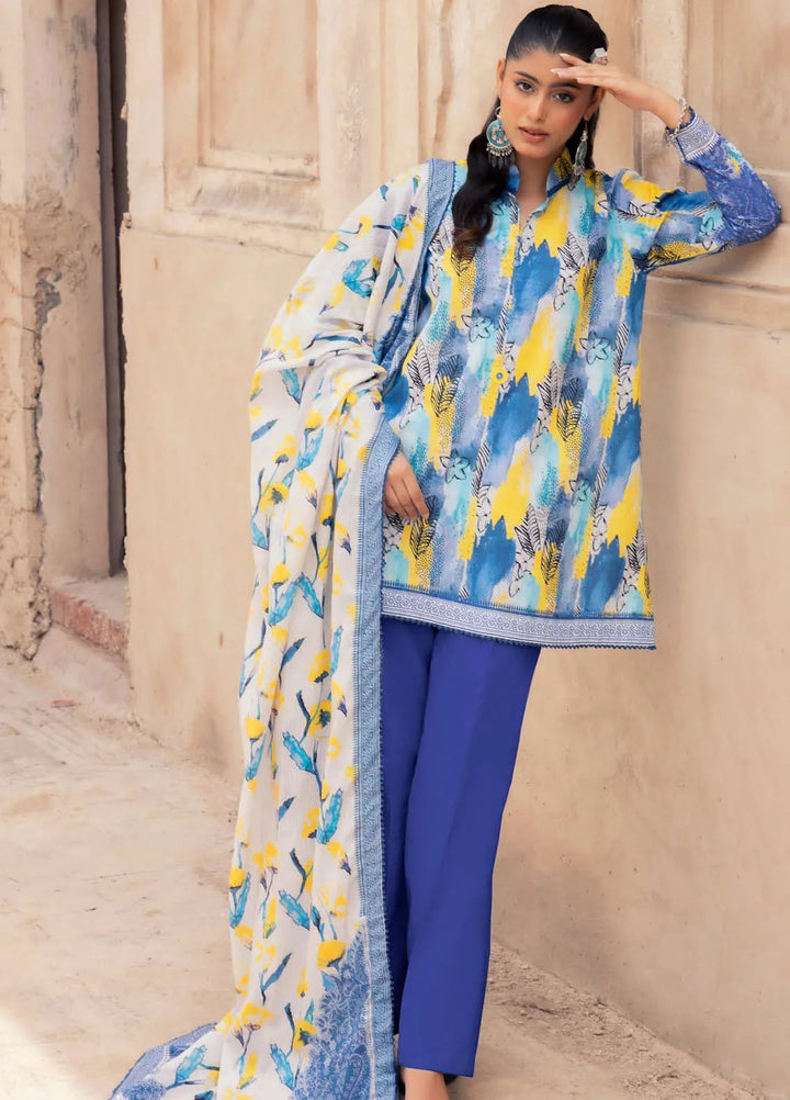 Gul Ahmed Printed Lawn Suits Unstitched 3 Piece GA24SU SP 42037 - Summer Collection