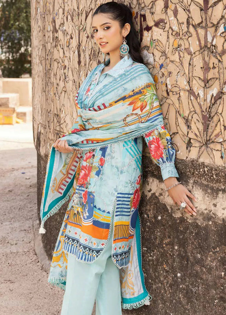 Gul Ahmed Printed Lawn Suits Unstitched 3 Piece GA24SU SP 42040 - Summer Collection