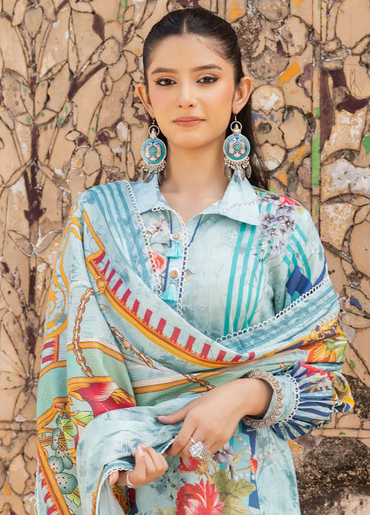Gul Ahmed Printed Lawn Suits Unstitched 3 Piece GA24SU SP 42040 - Summer Collection