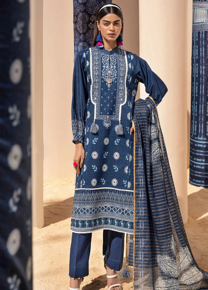 Gul Ahmed Printed Lawn Suits Unstitched 3 Piece GA24SU ST 42001 - Summer Collection
