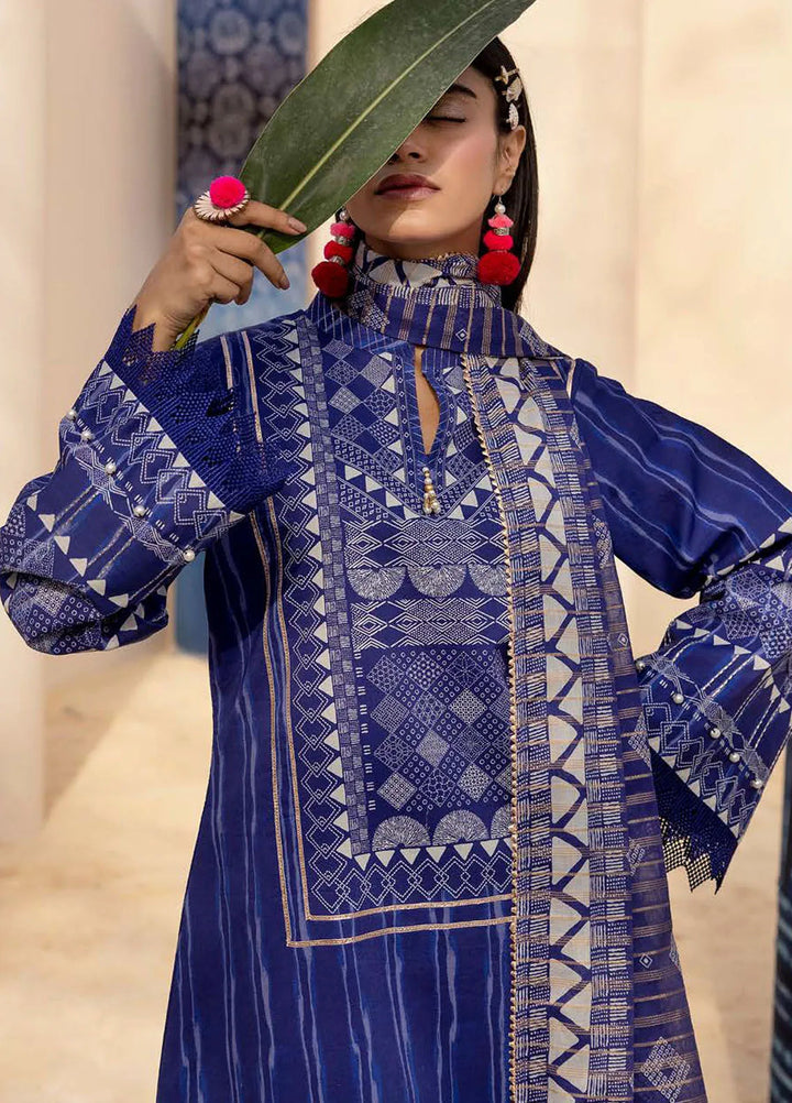 Gul Ahmed Printed Lawn Suits Unstitched 3 Piece GA24SU ST 42003 - Summer Collection
