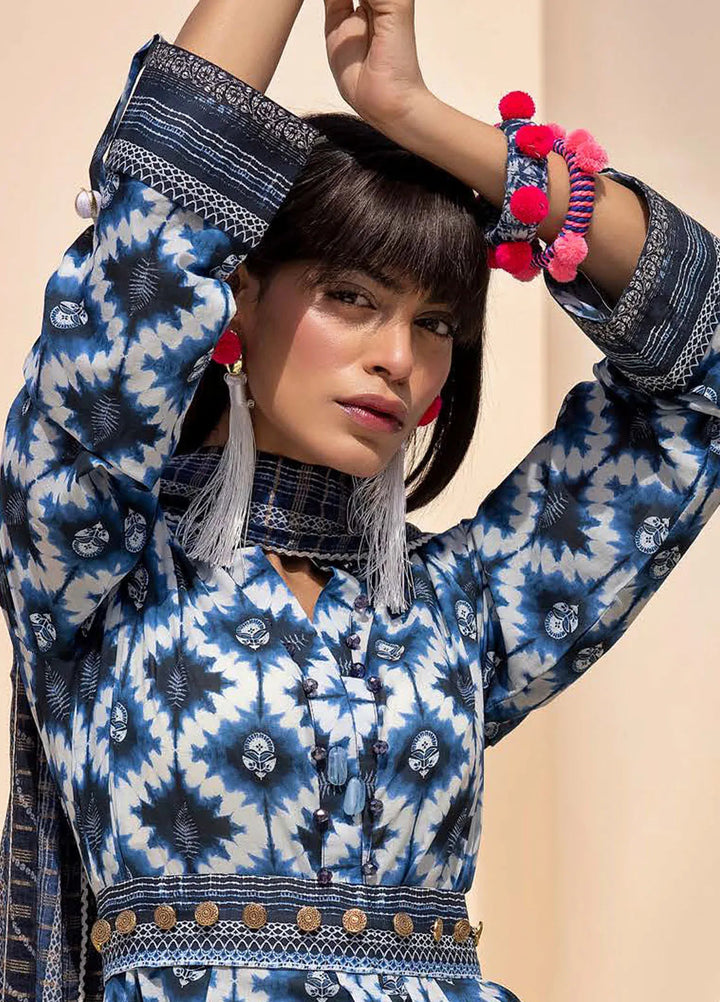 Gul Ahmed Printed Lawn Suits Unstitched 3 Piece GA24SU ST 42004 - Summer Collection