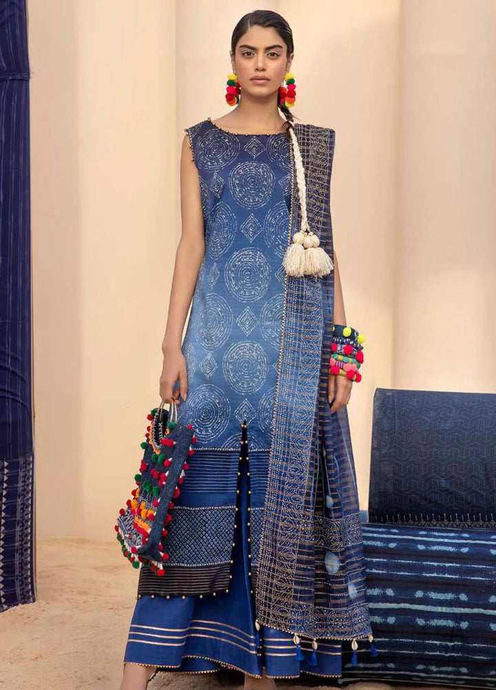 Gul Ahmed Printed Lawn Suits Unstitched 3 Piece GA24SU ST 42006 - Summer Collection
