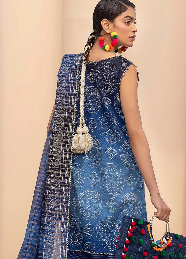 Gul Ahmed Printed Lawn Suits Unstitched 3 Piece GA24SU ST 42006 - Summer Collection