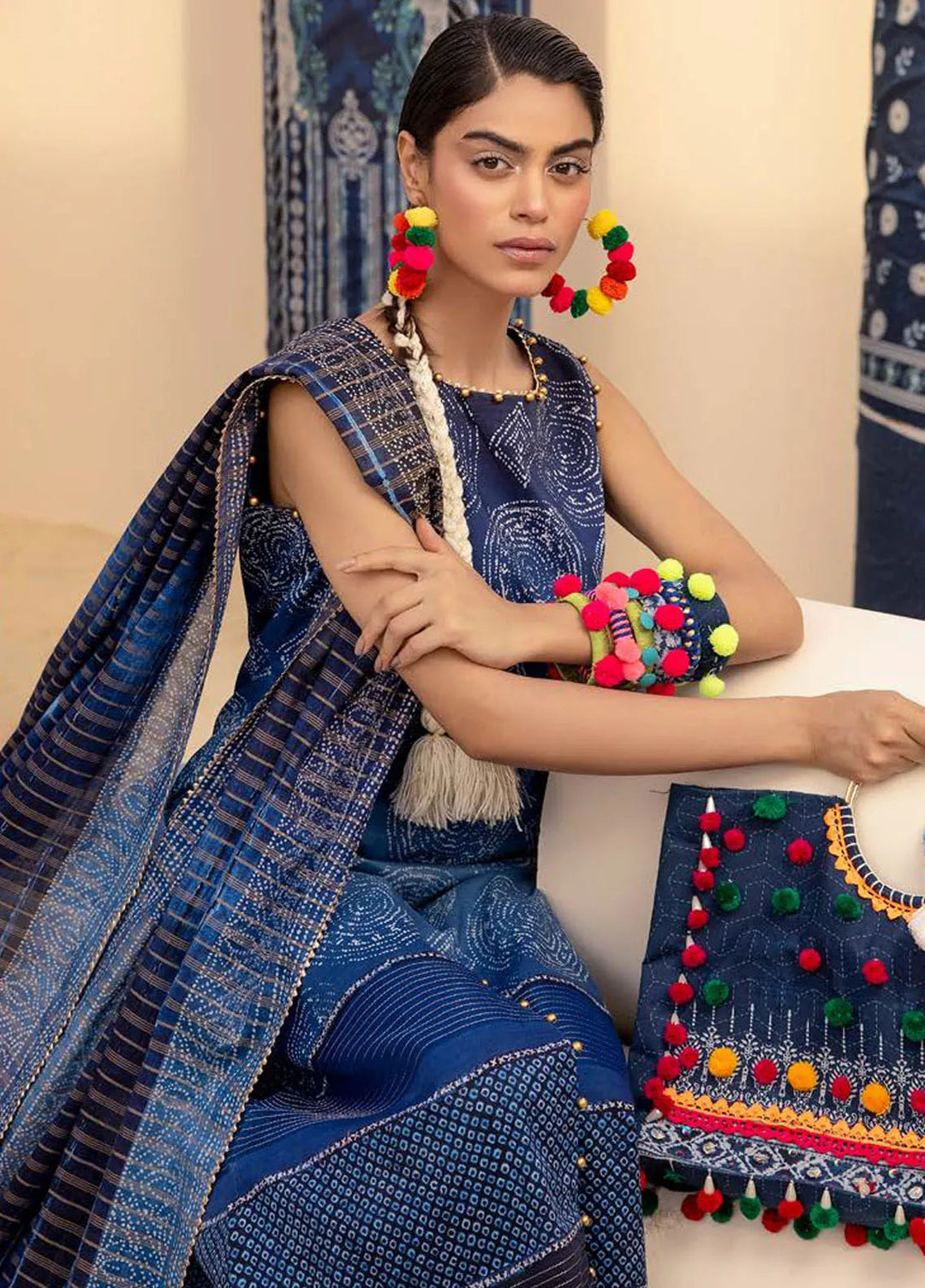 Gul Ahmed Printed Lawn Suits Unstitched 3 Piece GA24SU ST 42006 - Summer Collection