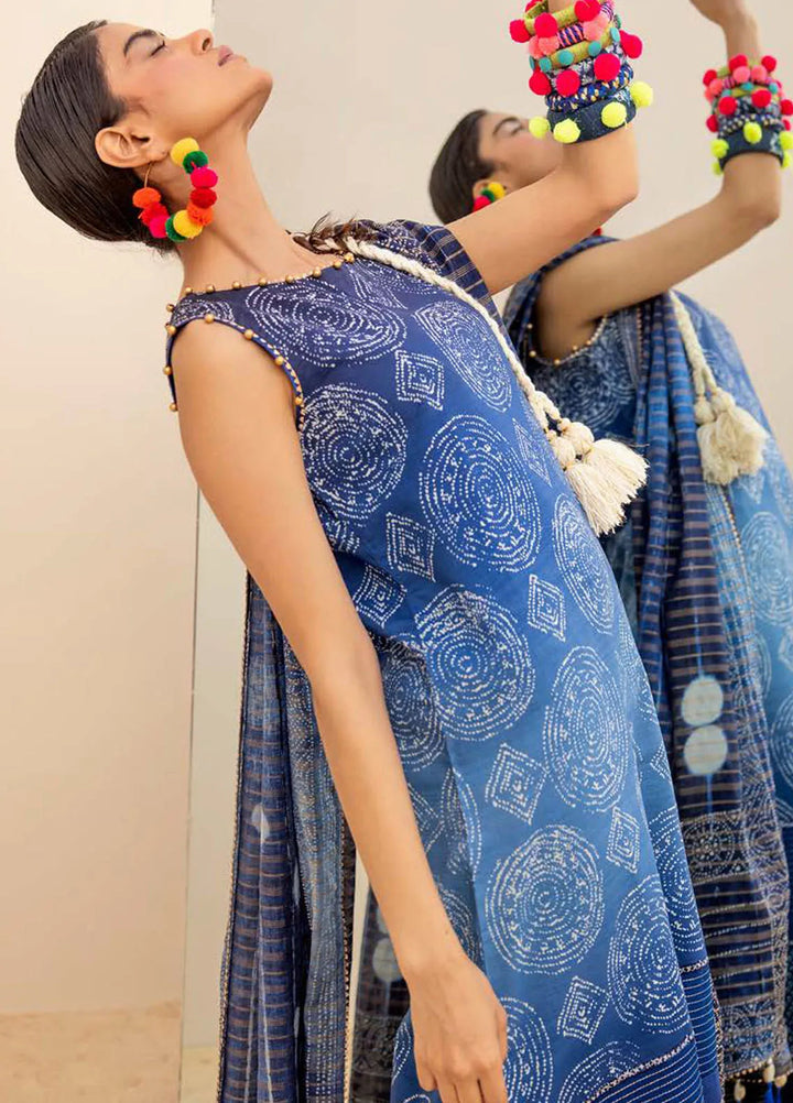 Gul Ahmed Printed Lawn Suits Unstitched 3 Piece GA24SU ST 42006 - Summer Collection