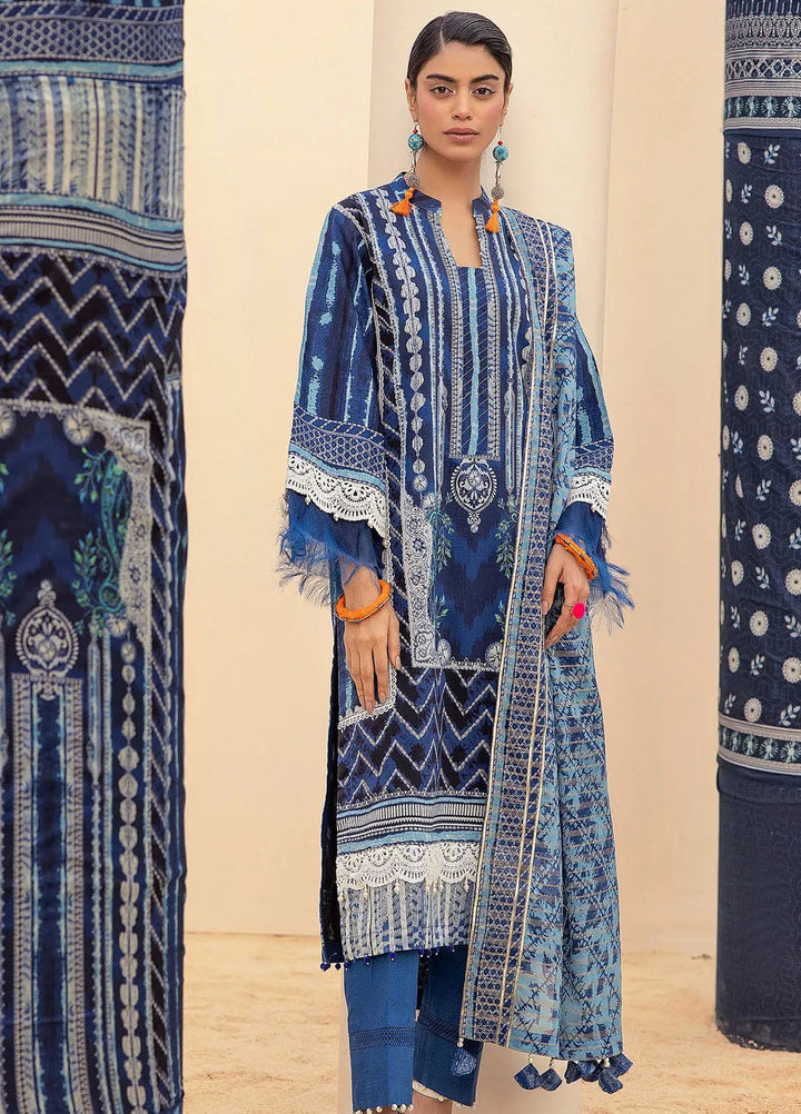 Gul Ahmed Printed Lawn Suits Unstitched 3 Piece GA24SU ST 42008 - Summer Collection