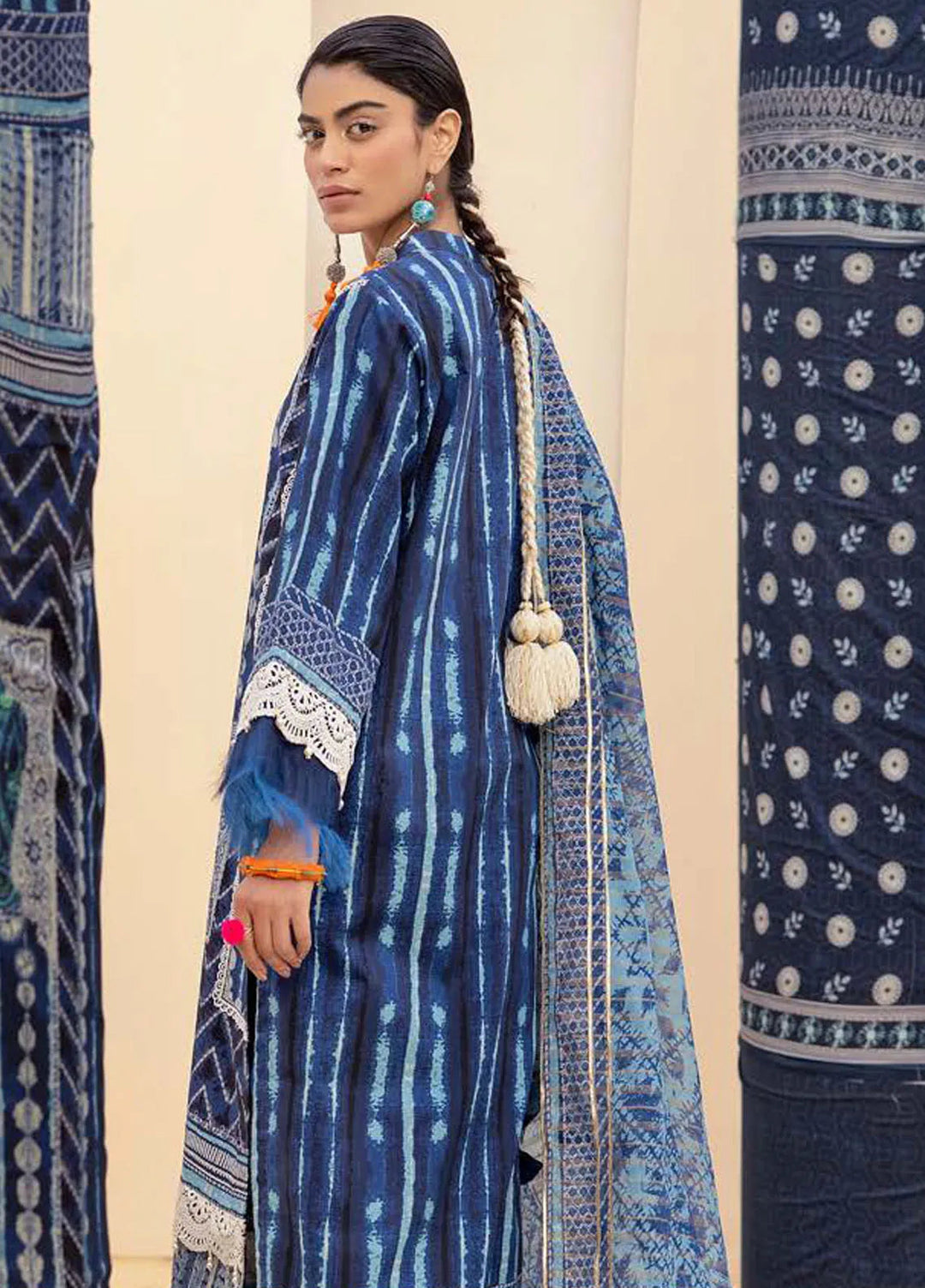 Gul Ahmed Printed Lawn Suits Unstitched 3 Piece GA24SU ST 42008 - Summer Collection