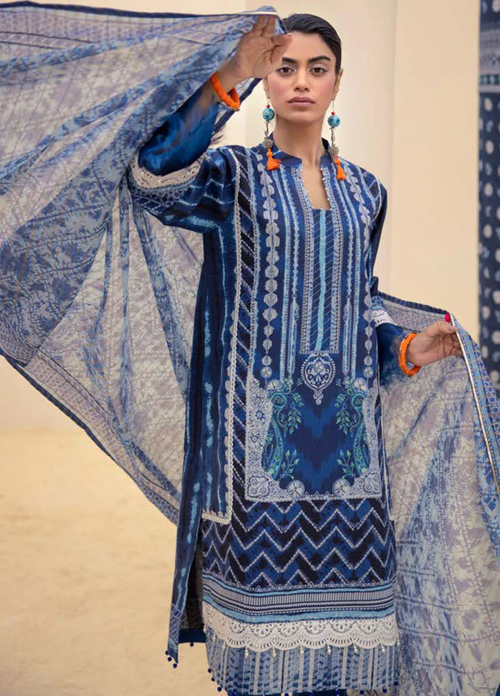 Gul Ahmed Printed Lawn Suits Unstitched 3 Piece GA24SU ST 42008 - Summer Collection