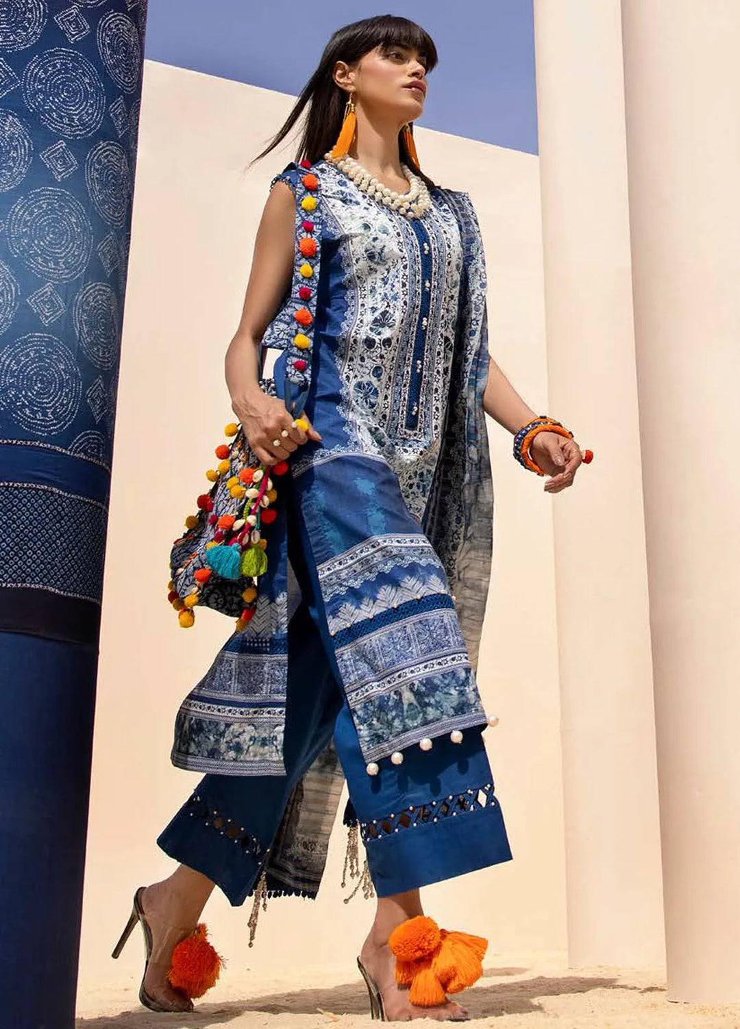 Gul Ahmed Printed Lawn Suits Unstitched 3 Piece GA24SU ST 42009 - Summer Collection