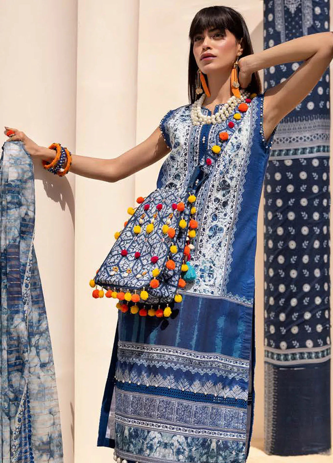 Gul Ahmed Printed Lawn Suits Unstitched 3 Piece GA24SU ST 42009 - Summer Collection